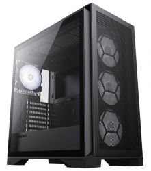  GameMax Leader Black,  , Midi Tower, ATX / EATX / Mini-ITX / micro ATX, 1xUSB 2.0, 1xUSB 3.0, 1  USB Type-C, 6 x 120  ARGB -  1