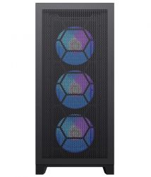 Корпус GameMax Leader Black, без БЖ, Midi Tower, ATX / EATX / Mini-ITX / micro ATX, 1xUSB 2.0, 1xUSB 3.0, 1 х USB Type-C, 6 x 120 мм ARGB - Картинка 2