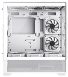������ GameMax Vista AW White, ��� ��, Mid Tower, EATX / ATX / Micro ATX / Mini-ITX, 2xUSB 2.0, 1xUSB 3.0, 1xType-C, 6x120 �� ARGB, 485x210x433 ��, 0.6 ��, 8.5 �� - �������� 2