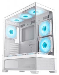 ������ GameMax Vista AW White, ��� ��, Mid Tower, EATX / ATX / Micro ATX / Mini-ITX, 2xUSB 2.0, 1xUSB 3.0, 1xType-C, 6x120 �� ARGB, 485x210x433 ��, 0.6 ��, 8.5 �� - �������� 5