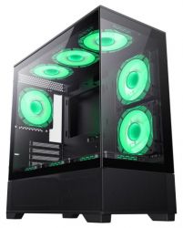 Корпус GameMax Vista MB Black, без БП, Mid Tower, Micro ATX / Mini-ITX, 2xUSB 2.0, 1xUSB 3.0, 485x210x433 мм, 0.6 мм, 7.45 кг - Картинка 7