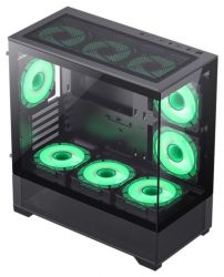 Корпус GameMax Vista MB Black, без БП, Mid Tower, Micro ATX / Mini-ITX, 2xUSB 2.0, 1xUSB 3.0, 485x210x433 мм, 0.6 мм, 7.45 кг - Картинка 8