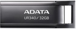 USB 3.2 Flash Drive 32Gb ADATA UR340, Black (AROY-UR340-32GBK) -  1