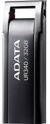 USB 3.2 Flash Drive 32Gb ADATA UR340, Black (AROY-UR340-32GBK) -  3