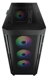 Корпус Cougar Duoface Pro RGB Black, без БП, ATX/Micro ATX/Mini ITX, USB 3.0x2, USB 2.0x1, Type-C Gen 2, RGB подсветка, 4x120 ARGB, закаленное стекло, 240x496x465 мм - Картинка 6