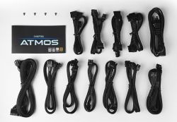 Блок живлення Chieftec 850W CPX-850FC Atmos, модульний, 80+ GOLD, Active PFC, 135мм FDB, 1xMB 24pin(20+4), 2xCPU 8pin(4+4), 4xMolex, 9xSATA, 2xPCIe 8pin(6+2), 1xPCIe GEN5 16pin, Fully M - Картинка 6