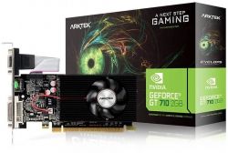 ³ GeForce GT710, Arktek, 2Gb GDDR3, 64-bit, VGA/DVI/HDMI, 954/1600 MHz (AKN710D3S2GL1)