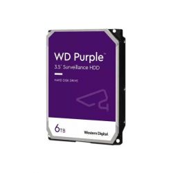   3.5" 6Tb Western Digital Purple, SATA3, 256Mb, 5400 rpm (WD63PURU) -  2