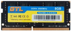 ' SO-DIMM, DDR4, 8Gb, 2666 MHz, GTL, 1.2V, CL19 (GTLSD8D426BK)