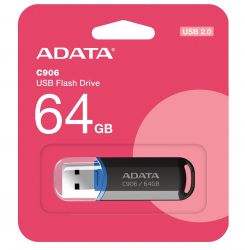 USB Flash Drive 64Gb ADATA C906, Black (AC906-64G-RBK) -  2