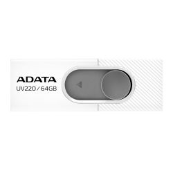 USB Flash Drive 64Gb ADATA UV220, White/Grey (AUV220-64G-RWHGY) -  2
