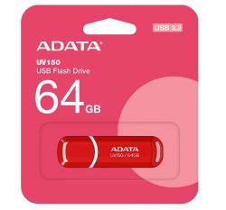 USB 3.0 Flash Drive 64Gb ADATA UV150, Red (AUV150-64G-RRD) -  2