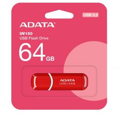 USB 3.0 Flash Drive 64Gb ADATA UV150, Red (AUV150-64G-RRD) - Картинка 2