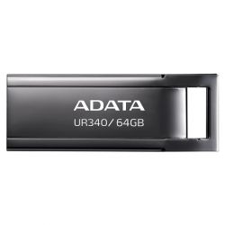 USB 3.2 Flash Drive 64Gb ADATA UR340, Black (AROY-UR340-64GBK) - Картинка 2