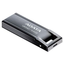 USB 3.2 Flash Drive 64Gb ADATA UR340, Black (AROY-UR340-64GBK) -  3