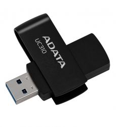 USB 3.2 Flash Drive 128Gb ADATA UC310, Black (UC310-128G-RBK) -  1