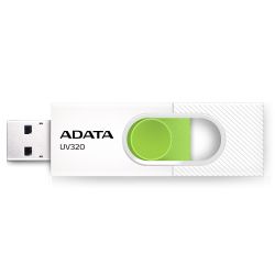 USB 3.0 Flash Drive 64Gb ADATA UV320, White/Green (AUV320-64G-RWHGN) -  2