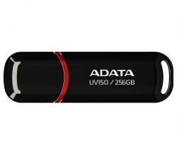 USB 3.2 Flash Drive 256Gb ADATA UV150, Black (AUV150-256G-RBK) -  1