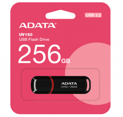 USB 3.2 Flash Drive 256Gb ADATA UV150, Black (AUV150-256G-RBK) -  2
