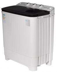 Пральна машина напівавтоматична Liberton LWM-7000 PUMP, White/Black, з 2 барабанами, завантаження 7кг, 3 режими, 1350 об/хв, таймер, А, 85х42х73см - Картинка 3