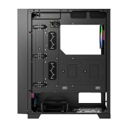 Корпус Montech AIR 1000 PREMIUM, Black, Mid Tower, без БП, для ATX / Micro ATX / Mini ITX, 2xUSB 3.0 / 1xUSB 2.0, макс. CPU - 170 мм / GPU - 340 мм, 3x140 мм ARGB / 1x120 мм ARGB, боковая панель из закаленного стекла - Картинка 5