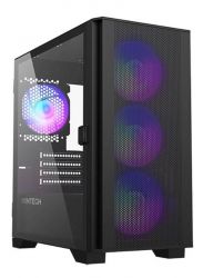 ������ Montech AIR 100 ARGB, Black, Mini Tower, ��� ��, ��� Micro ATX / Mini ITX, 2xUSB 3.0 / 1xUSB 2.0, ����. CPU - 161 �� / GPU - 330 ��, 4x120 �� ARGB, ���� ������ �� ������������� ���� - �������� 1