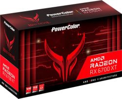 ³ Radeon RX 6700 XT, PowerColor, Red Devil, 12Gb GDDR6, 192-bit, HDMI/3xDP, 2622/16000 MHz, 2x8-pin (AXRX 6700XT 12GBD6-3DHE/OC) Refurbished -  6