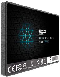 SSD  Silicon Power A55 2Tb SATA3 2.5" TLC (SP002TBSS3A55S25) -  2