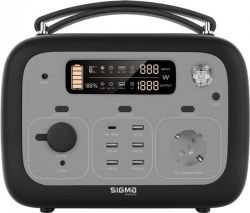   Sigma mobile X-power SI140APS, Black/Grey, 500  / 505 /, 1xType-C (100 ), 5xUSB (5, 3), 1 x    230V,  Li-ion MNC