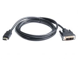  HDMI - DVI (18+1 pin), 1,8 , Black, REAL-EL,   (101047)