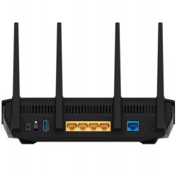  Asus RT-AX5400, Black, WiFi 6, 2.4GHz (574 Mbps) / 5GHz (4804 Mbps), 4xGLan / 1xGWan, 1xUSB 3.2, WPS, AiMesh, 4    -  4