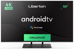  55" Liberton LTV-55U01AT  UltraHD 3840x2160 60Hz, Smart TV, DVB-T2, HDMI, USB, VESA 200x200