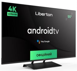 Телевізор 55" Liberton LTV-55U01AT UltraHD 3840x2160 60Hz, Smart TV, DVB-T2, HDMI, USB, VESA 200x200 - Картинка 2