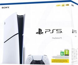   Sony PlayStation 5 Slim, White,  Blu-ray  (CFI-2008) -  2