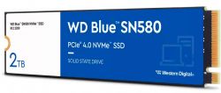   M.2 2Tb, Western Digital Blue SN580, PCI-E 4.0 x4, 3D TLC, 4150/4150 MB/s (WDS200T3B0E) -  2