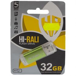 USB Flash Drive 32Gb Hi-Rali Rocket series Green / HI-32GBVCGR