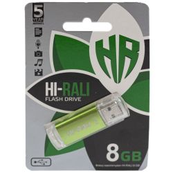 USB Flash Drive 8Gb Hi-Rali Rocket series Green / HI-8GBVCGR -  1