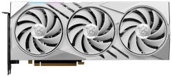  GeForce RTX 4070 Ti SUPER, MSI, GAMING X SLIM (White Edition), 16Gb GDDR6X, 256-bit, HDMI/3xDP, 2685/21000 MHz, 16-pin (RTX 4070 Ti SUPER 16G GAMING X SLIM WHITE) -  2