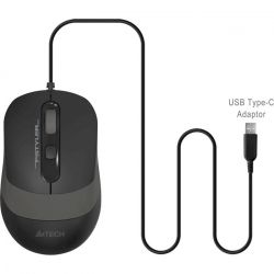  A4Tech Fstyler FM10ST, Grey, USB/USB-C, , 600-1600 dpi, 3 , 1.5  -  7