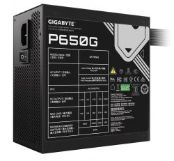 ���� ������� 650 ��, Gigabyte P650G, Black, 80+ Gold, 120 �� HYB, 3xMolex / 6xSATA / 4x6+2-pin / 2x4+4-pin / 1x20+4-pin, ������ OVP/OPP/SCP/UVP/OCP/OTP (GP-P650G) - �������� 4