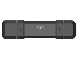   SSD, 250Gb, Silicon Power DS72, Black, USB 3.2 / Type-C, 1050/850 MB/s, TLC (SP250GBUC3S72V1K)