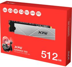 ������������ ����������� SSD 512Gb, ADATA XPG Gammix S60 Blade, PCI-E 4.0 x4, M.2 2280, 3D TLC, 5000/4200 ��/� (AGAMMIXS60-512G-CS) - �������� 4