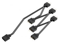 ������-�������� ID-Cooling FS-06 ARGB, Black, ��� ����������� ����� 4-pin ������������ � ������� ����������� ����� ��� ���� ��� ���������� RGB ����������