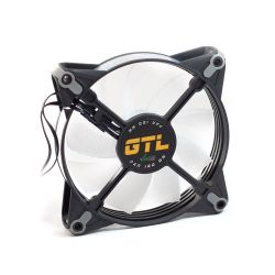 Вентилятор 120 mm GTL LED Multicolor B1 ARGB PWM, 120x120x25мм, ARGB 3 pin, 800-1600±10% об/хв, PWM (GTL-120LMCB1P ARGB) - Картинка 3