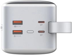 ������������ ������� ������� 50000 mAh, ColorWay, 22.5W, White, Quick Charge 3.0, 3xUSB (Type-C+microUSB), LED ���������, ������ USB <-> Type C (CW-PB500LPA4WT-PDD) - �������� 4