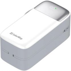 ������������ ������� ������� 50000 mAh, ColorWay, 22.5W, White, Quick Charge 3.0, 3xUSB (Type-C+microUSB), LED ���������, ������ USB <-> Type C (CW-PB500LPA4WT-PDD) - �������� 6