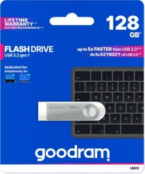 USB 3.2 Flash Drive 128Gb Goodram UNO3, Silver (UNO3-1280S0R11) -  3