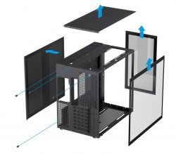 Корпус GameMax Infinity Black, без БП, Midi-Tower, ATX / Micro ATX / Mini ITX, 1хUSB 3.0, 2хUSB 2.0, 399x273x420 мм, 7.5кг - Картинка 7