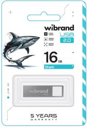 USB Flash Drive 16Gb Wibrand Shark Silver (WI2.0/SH16U4S) - Картинка 2