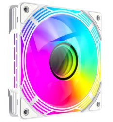 ���������� 120 ��, GameMax FN12A-C8I-RW, White, 120�120�25 ��, ARGB ���������, 800-1600 ��/���, �� 31.21 ��, 4-pin (PWM, 50 ��) / 3-pin (ARGB, 50 ��), ����������������� ���������